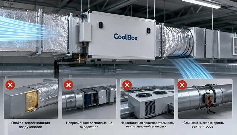 Почему CoolBox охлаждает слабее ожидаемого: четыре распространённые ошибки
